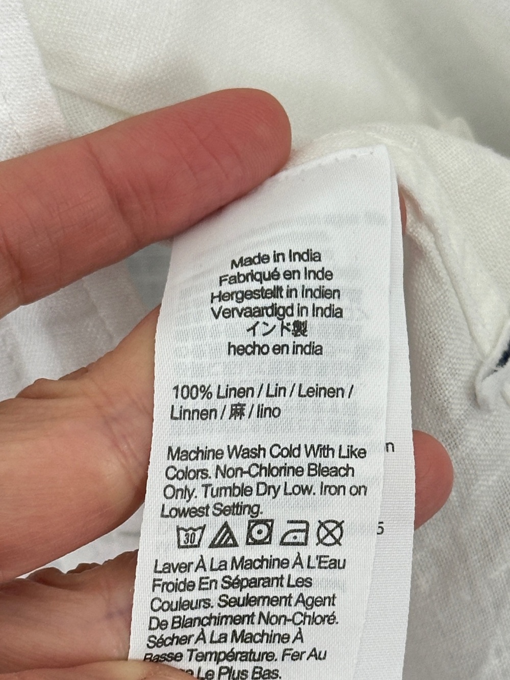 J.Crew Garçon Classic Shirt in Baird McNutt Irish Linen Size 4 - Picture 7 of 7